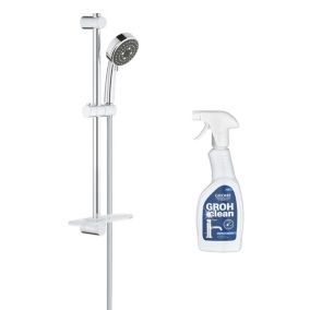 Ensemble de douche GROHE Vitalio Comfort 100 3 jets Quickfix  + nettoyant GrohClean