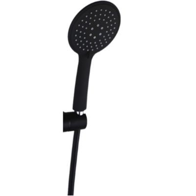 Flexible de douche PVC, finition noir brossé, 150 cm