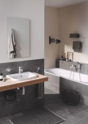 Ensemble de douche support + douchette chromé Vitalio Start 100 2 jets Grohe