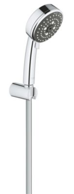 Ensemble de douche support + douchette chromé Vitalio Start 100 3 jets Grohe