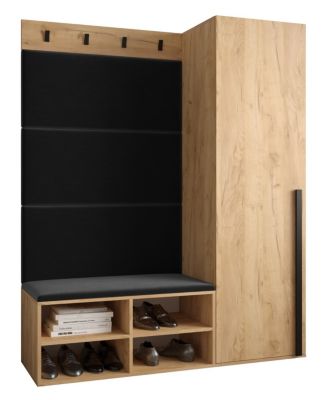 Ensemble de garde-robe Miro 6 184x134x42 (Chêne artisanal + Manila 18)