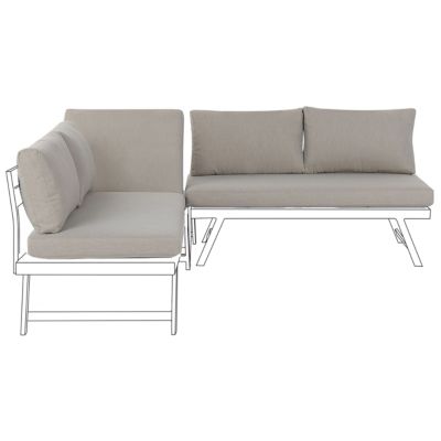 Ensemble de housses de coussins d'extérieur COCCORINO Taupe