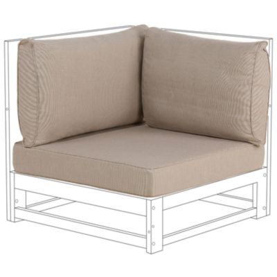 Ensemble de housses de coussins d'extérieur TIMOR Taupe