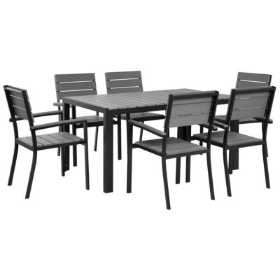Ensemble de jardin COMO 150x90x74 cm Gris