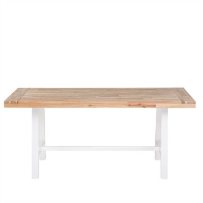 Ensemble de jardin SCANIA Acacia 170x80x74 cm Blanc