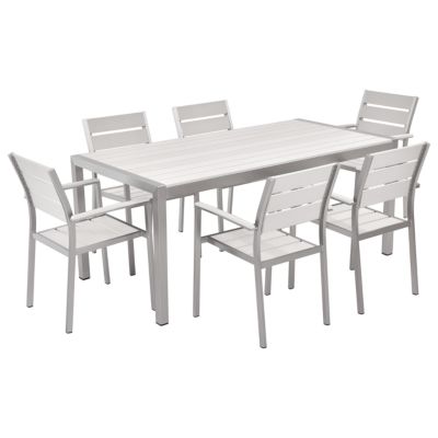 Ensemble de jardin VERNIO 180x90x76 cm Blanc