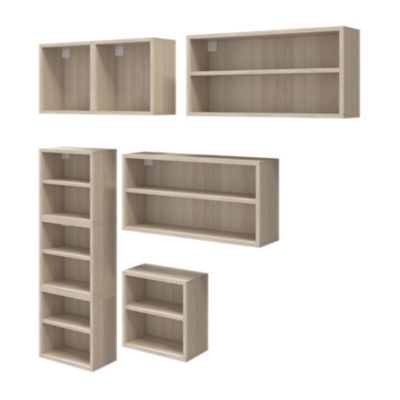 Ensemble de meubles de rangement mural effet chêne GoodHome Atomia P. 22 cm