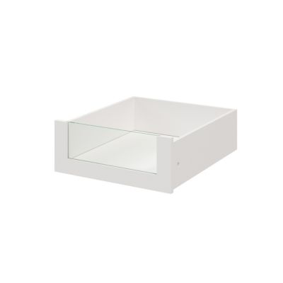 Ensemble de meubles de rangement portes battantes miroir et tiroirs sous pente et/ou comble blancs GoodHome Atomia H. 225 x L. 275 x P. 60 cm