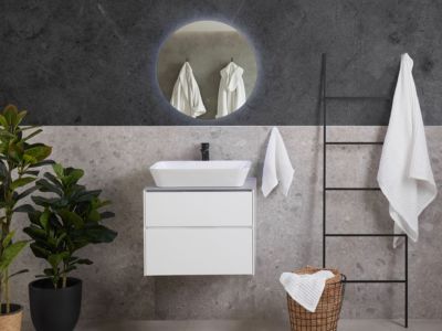 Ensemble de meubles de salle de bain MANZON 60 cm 48 cm 49 cm Blanc