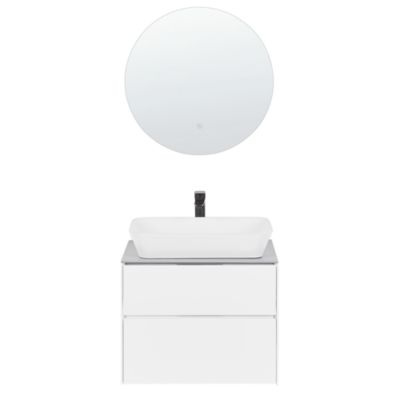 Ensemble de meubles de salle de bain MANZON 60 cm 48 cm 49 cm Blanc