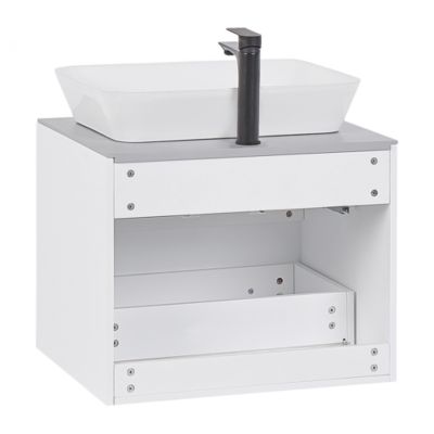 Ensemble de meubles de salle de bain MANZON 60 cm 48 cm 49 cm Blanc