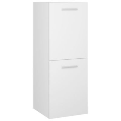Ensemble de meubles de salle de bain - vidaXL - 3070910 - Blanc - Bois d'ingénierie - Rangement spacieux