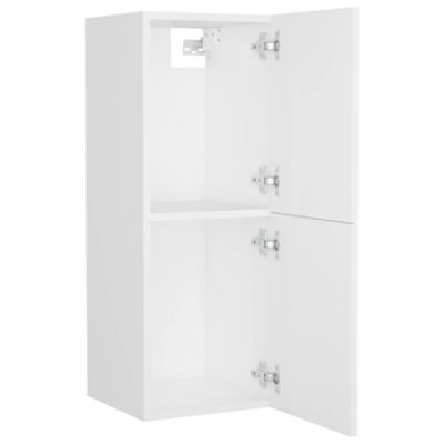 Ensemble de meubles de salle de bain - vidaXL - 3070910 - Blanc - Bois d'ingénierie - Rangement spacieux