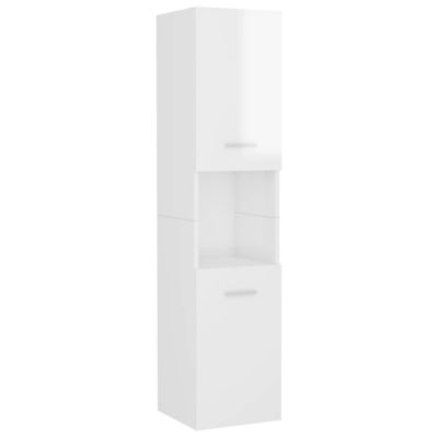 Ensemble de meubles de salle de bain - vidaXL - 3070910 - Blanc - Bois d'ingénierie - Rangement spacieux