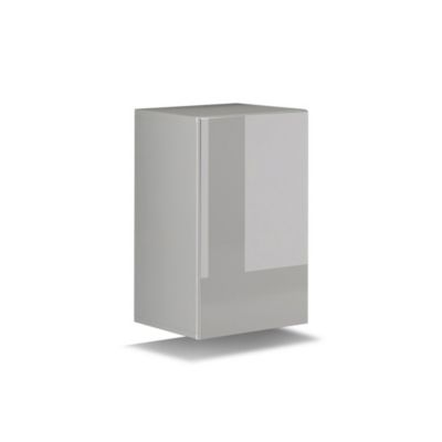 Ensemble de meubles de salon blanc suspendus collection CEPTO XXIV. 240cm, 8 meubles, leds, modulables.