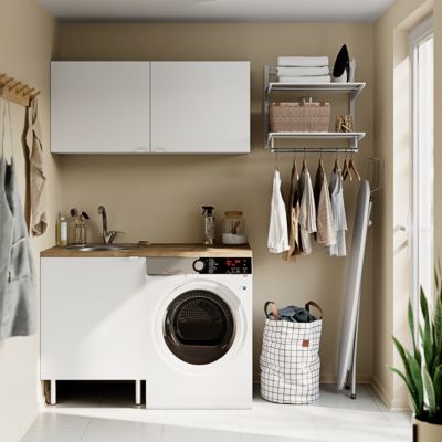 Ensemble de meubles Izee blanc 2 hauts + 1 bas 120 cm