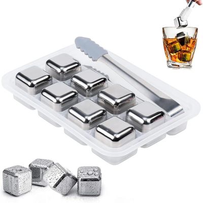 Ensemble de Pierres à Whisky en Acier Inoxydable