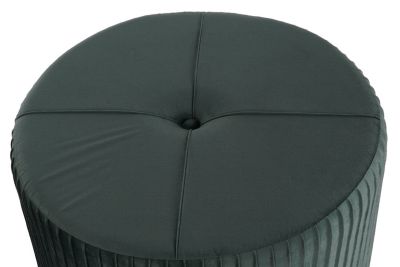 Ensemble de repose-pieds 3 pièces en polyester MDF 60x60x45 velours
