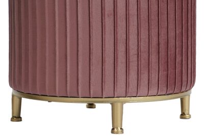 Ensemble de repose-pieds 3 pièces en polyester MDF 60x60x45 velours