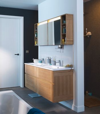 Armoire De Salle De Bains Goodhome Imandra Miroir L 100 X H 60 X P 15 Cm Castorama