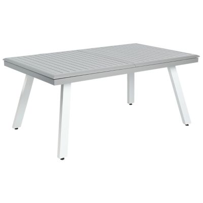 Ensemble de salle à manger 8 places PERETA Métal 175/255x100x73 cm Gris