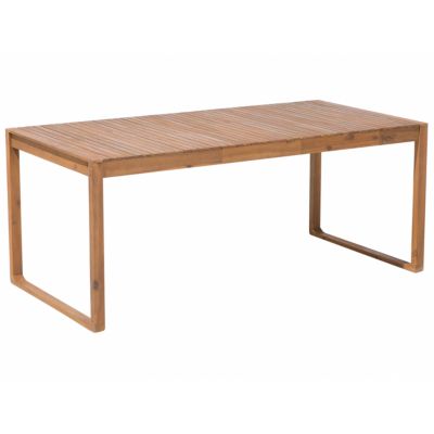 Ensemble de salle à manger 8 places SASSARI Acacia 180x90x75 cm Bois clair