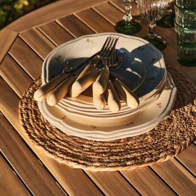 Ensemble de salle à manger de jardin table pliante ronde 90cm + 4 chaises sans bras de balcon - Java Light
