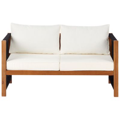 Ensemble de salon de jardin avec table 4 places ANTRIA Acacia Noir