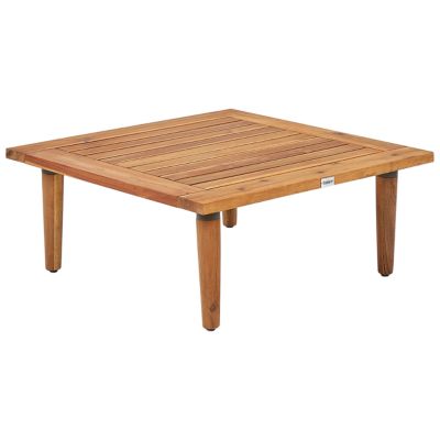 Ensemble de salon de jardin avec table 4 places FRASCATI Bois d'acacia certifié Blanc cassé