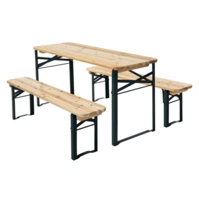 Ensemble de sièges pour enfants Banc de pique-nique extérieur Banc de jardin pli