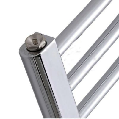 Ensemble de supports de radiateur pour sèche-serviettes, finition chrome brillant, en ABS Kibath