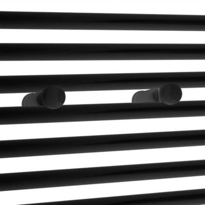 Ensemble de supports de radiateur pour sèche-serviettes, finition noir mat, en ABS Kibath