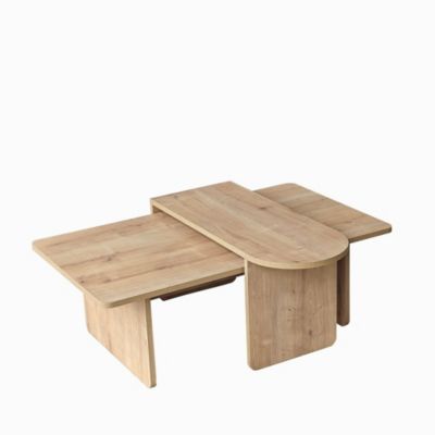 Ensemble de table basse en bois "Paris" 105 x 60 x 35 cm  Bronze
