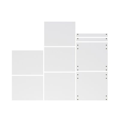 Ensemble de tablettes pour colonne blanc L.60 x P.57 cm Caraway Innovo GoodHome