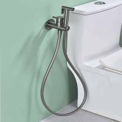 Ensemble douchette hygiénique WC SKY BATH black gun metal PVD Inox S304 série HARMONY