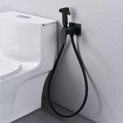 Ensemble douchette hygiénique WC SKY BATH noir mat PVD Inox S304 série SERENITY