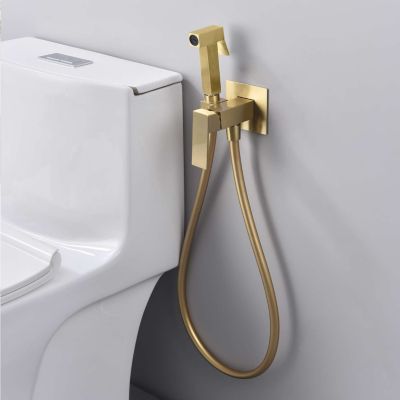 Ensemble douchette hygiénique WC SKY BATH or brossé PVD Inox S304 série SERENITY