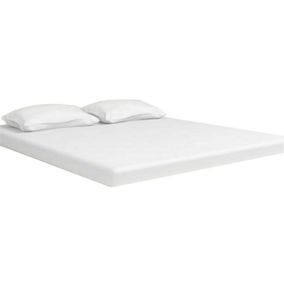 Ensemble drap housse 180 x 200 et Taie d'oreiller - Blanc