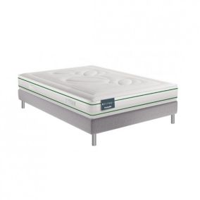 Ensemble Dunlopillo EUGEN 7 140 x 200 cm matelas 100% Latex 22 cm sommier à lattes fixe DUNLOPILLO