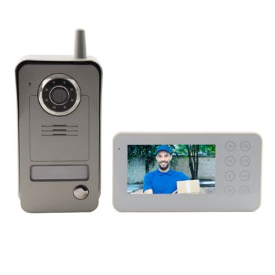 Ensemble interphone vidéo sans fil avec bouton pour l'extérieur Blyss Wolin