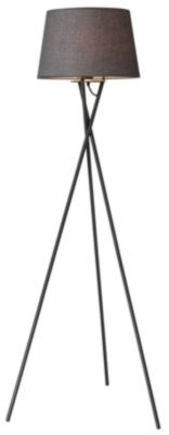 Ensemble lampe de table et lampadaire Gooban E27/E14 42W H.156cm noir GoodHome
