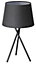 Ensemble lampe de table et lampadaire Gooban E27/E14 42W H.156cm noir GoodHome