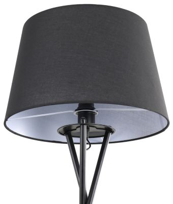 Ensemble lampe de table et lampadaire Gooban E27/E14 42W H.156cm noir GoodHome