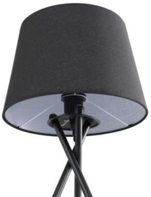 Ensemble lampe de table et lampadaire Gooban E27/E14 42W H.156cm noir GoodHome