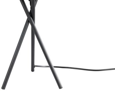 Ensemble lampe de table et lampadaire Gooban E27/E14 42W H.156cm noir GoodHome