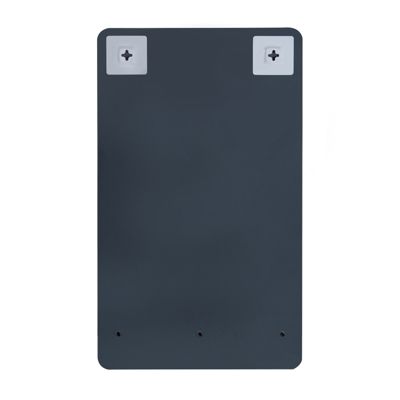 Ensemble lave-mains HAMPTON avec rangement latéral et miroir tablette noire