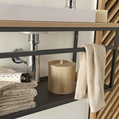 Ensemble lave-mains WILO grande largeur avec robinet 60cm