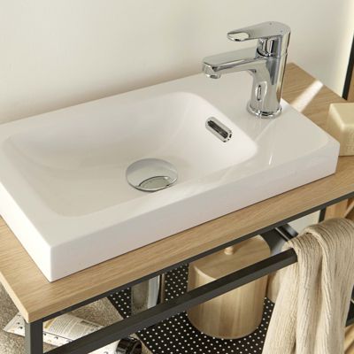 Ensemble lave-mains WILO grande largeur avec robinet 60cm