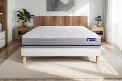 Ensemble Mémoire de forme de confort Mi-ferme avec sommier kit