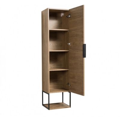 Ensemble MARINA meuble + vasque + miroir + colonne / Décor Noyer